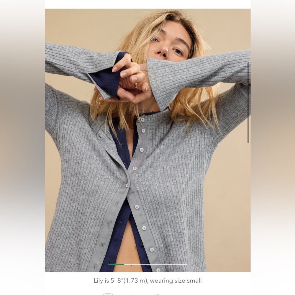 NWT Aerie cardigan T-shirt size S